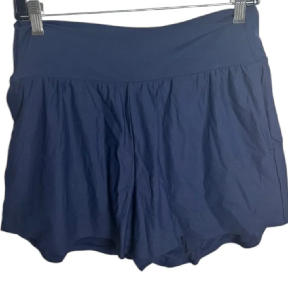 Uniqlo AIRism Navy Blue Skort Women's Size Small Built In Shorts